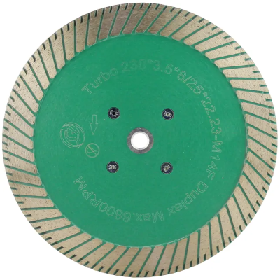 Алмазный диск с фланцем 230*М14*8/25*3.5мм Turbo Strong